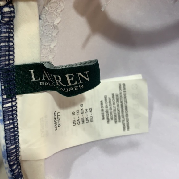 Ralph Lauren Aegean Tile Twist Tubini Swim Top - Picture 7 of 8